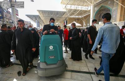 قسم الشؤون الخدمية في العتبة العلوية يستنفر جهوده لخدمة الزائرين في ذكرى رحيل الرسول الأعظم محمد (ص)