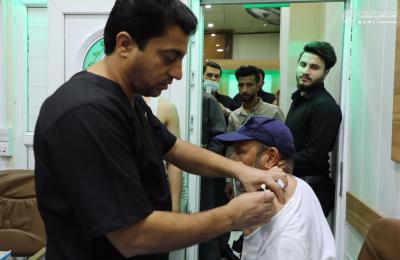 العتبة العلوية المقدسة ... المباشرة بحملة تلقيح المنتسبين ضد وباء كورونا 