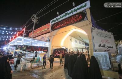 مواكب العتبة العلوية ... جهود استثنائية تعكس الكرم العلوي في ضيافة الزائرين – موكب مجمع المقداد -