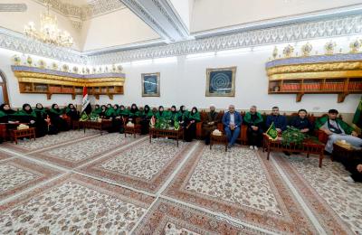 وفد من أساتذة جامعة برلين وطلبتها في ضيافة العتبة العلوية المقدسة