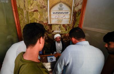 محطات استفتاء ومجالس قرآنية .. قسم الشؤون الدينية في العتبة العلويّة المقدّسة يستقبل زائري عيد الغدير الأغرّ ضمن خطة دينية متكاملة