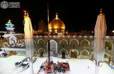 الكوادر الهندسية والفنية بالعتبة العلوية تنجز مرحلة رفع منظومة التبريد في المنطقة المحيطة بقبة مرقد أمير المؤمنين ( عليه السلام) الكوادر الهندسية والفنية بالعتبة العلوية تنجز مرحلة رفع منظومة التبريد في المنطقة المحيطة بقبة مرقد أمير المؤمنين ( عليه السلام)