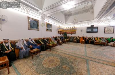 وفد من فضلاء وعشائر الموصل الحدباء بضيافة العتبة العلوية المقدسة وفد من فضلاء وعشائر الموصل الحدباء بضيافة العتبة العلوية المقدسة