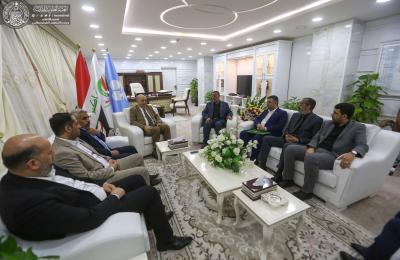 وفد العتبة العلوية المقدسة يلتقي بوزير النفط العراقي ويبحث سبل التعاون المشترك وفد العتبة العلوية المقدسة يلتقي بوزير النفط العراقي ويبحث سبل التعاون المشترك