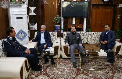 مدير مرور النجف الأشرف يثمن جهود الأمين العام للعتبة العلوية في التواصل والتعاون المشترك  مدير مرور النجف الأشرف يثمن جهود الأمين العام للعتبة العلوية في التواصل والتعاون المشترك