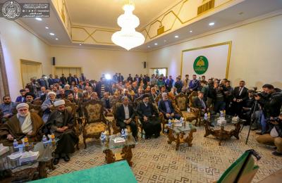 الأمين العام للعتبة العلوية يحضر الاحتفال الرسمي الخاص بإنجاز أول مشروع خط المصحف الشريف بأنامل عراقية الأمين العام للعتبة العلوية يحضر الاحتفال الرسمي الخاص بإنجاز أول مشروع خط المصحف الشريف بأنامل عراقية