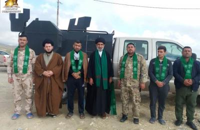 مبلغو العتبة العلوية يواصلون زياراتهم لقوات الحشد الشعبي المرابطة شمال غربي العراق  مبلغو العتبة العلوية يواصلون زياراتهم لقوات الحشد الشعبي المرابطة شمال غربي العراق