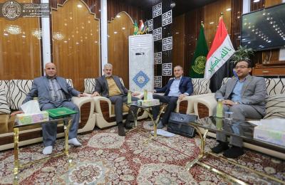 الأمين العام للعتبة العلوية يبحث مع وفد زراعي أردني متخصص السبل الكفيلة لتطوير الإنتاج الزراعي في مشاريع العتبة المقدسة الأمين العام للعتبة العلوية يبحث مع وفد زراعي أردني متخصص السبل الكفيلة لتطوير الإنتاج الزراعي في مشاريع العتبة المقدسة