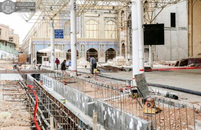 الكوادر الهندسية في العتبة العلوية تباشر بأعمال المرحلة الأخيرة لإعادة تأهيل صحن الرسول (ص) الكوادر الهندسية في العتبة العلوية تباشر بأعمال المرحلة الأخيرة لإعادة تأهيل صحن الرسول (ص)
