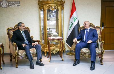وفد رسمي من العتبة العلوية المقدسة يبحث مع وزارة النقل سبل التعاون في خدمة الزائرين  وفد رسمي من العتبة العلوية المقدسة يبحث مع وزارة النقل سبل التعاون في خدمة الزائرين