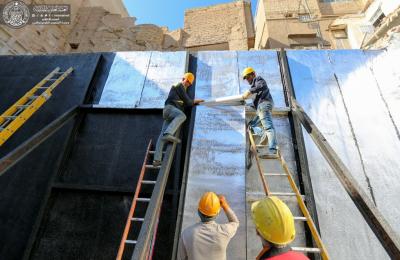 الكوادر الهندسية تواصل أعمالها بمشروع مجمع الصحيات في ساحة الإمام الصادق (عليه السلام)  الكوادر الهندسية تواصل أعمالها بمشروع مجمع الصحيات في ساحة الإمام الصادق (عليه السلام)