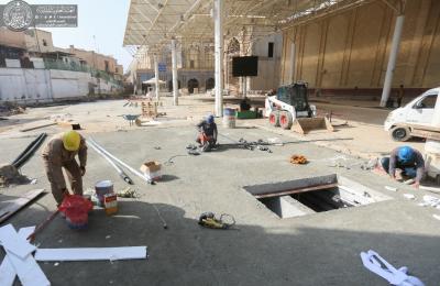 الكوادر الهندسية في العتبة العلوية تعلن عن نسب انجاز متقدمة في مشروع صحن الرسول "ص"   الكوادر الهندسية في العتبة العلوية تعلن عن نسب انجاز متقدمة في مشروع صحن الرسول "ص"