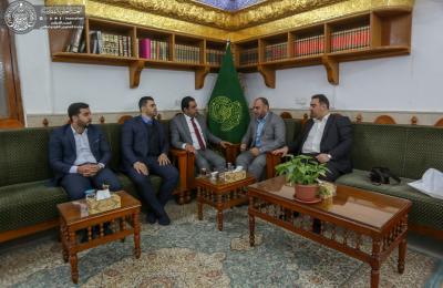 قسم العلاقات في العتبة العلوية المقدسة يستقبل وفد مركز رعاية الشباب من العتبة الحسينية المقدسة قسم العلاقات في العتبة العلوية المقدسة يستقبل وفد مركز رعاية الشباب من العتبة الحسينية المقدسة